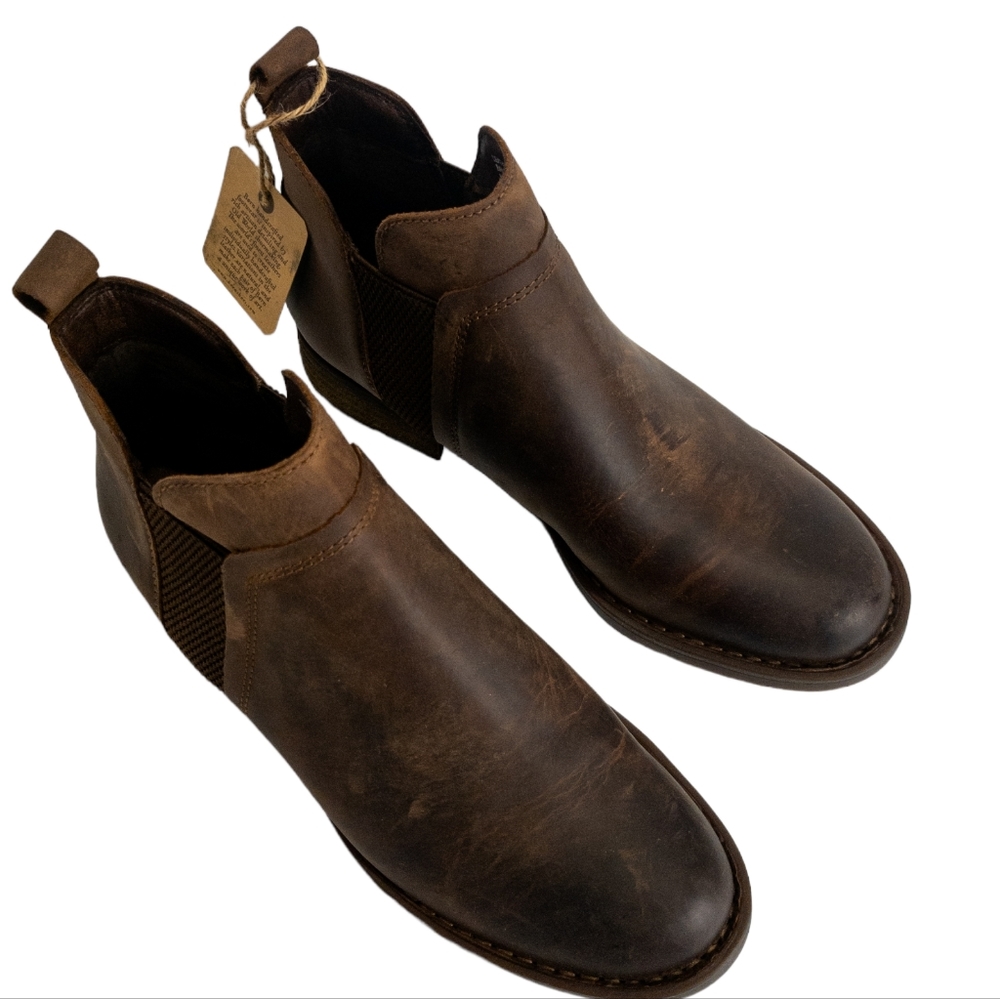 Born Brenta Chelsea Distressed Boots Brown -7.5 - Picture 4 of 5